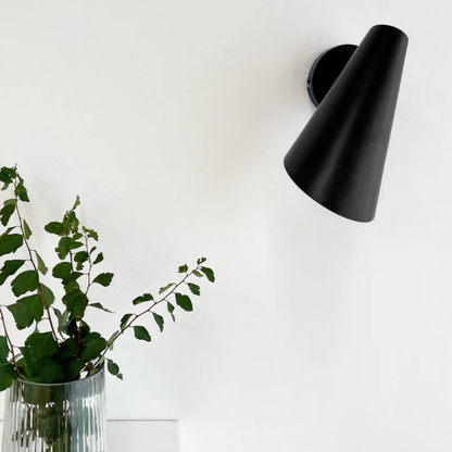 Architectural Matte Metal Wall Sconce - Minimalist Directional Wall Light