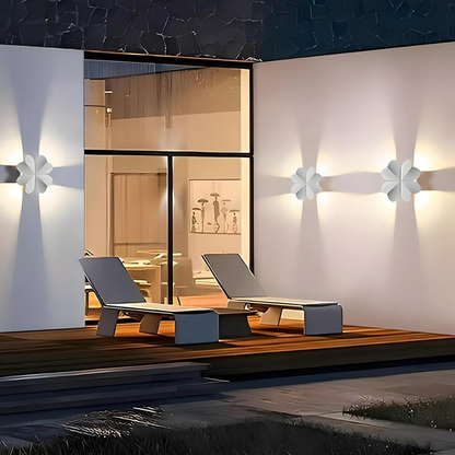 Permanent Outdoor House Lights with Nature-Inspired Silhouettes - Modern Sconce