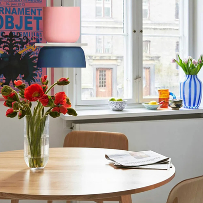 Stacked Bowl Hanging Lamp with Matte Finish - Nordic Geometric Style
