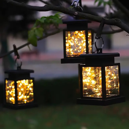 Solar Powered Decorative Garden Lanterns - Outdoor Yard Path Lighting