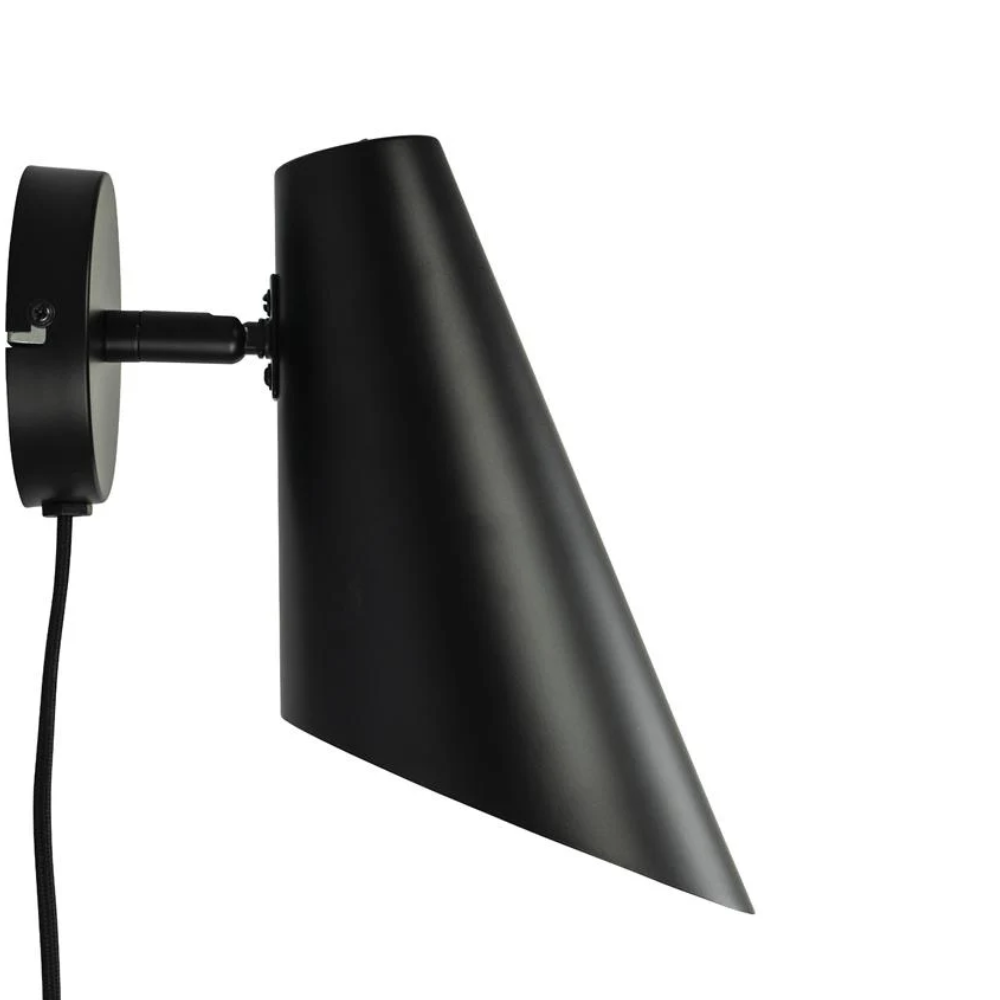Architectural Matte Metal Wall Sconce - Minimalist Directional Wall Light