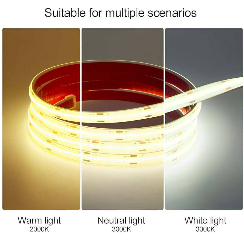 COB LED Strip for Outdoor Stairs and Landscape - Modern Hardscape Light