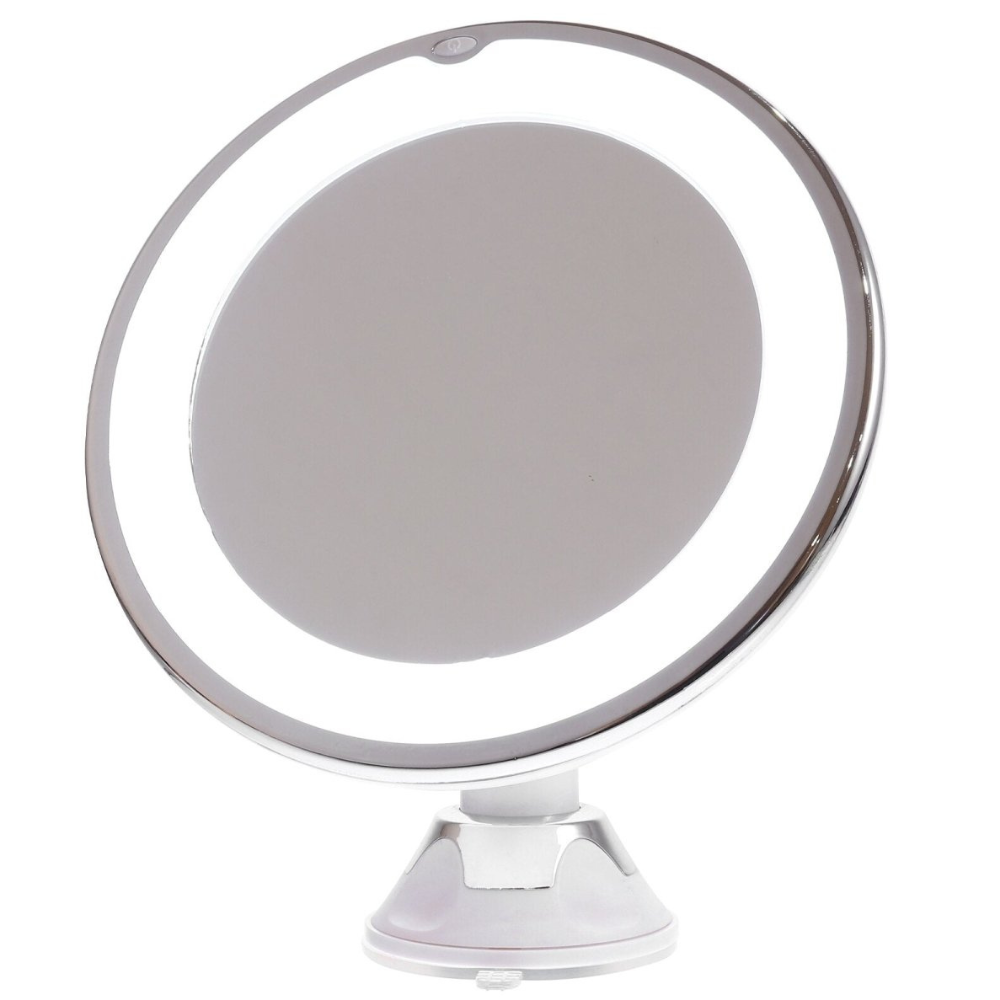 Led makeup mirror with Optical Zoom and Portable Frame - Contemporary Sconce
