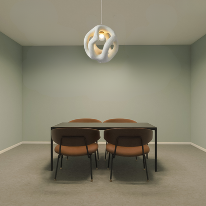 Wabi-Sabi Organic Sculptural Pendant - Irregular Hollow Sphere Light