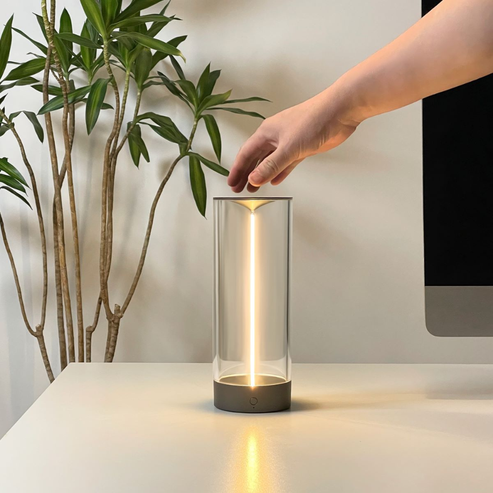 Modern Cylinder LED Lamp - Cordless Magnetic Rechargeable Accent Light