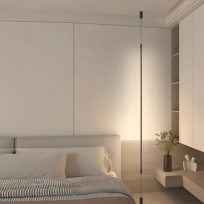 Adjustable Floor Lamp with Floor-to-Ceiling Vertical Line - High Modern Minimalist