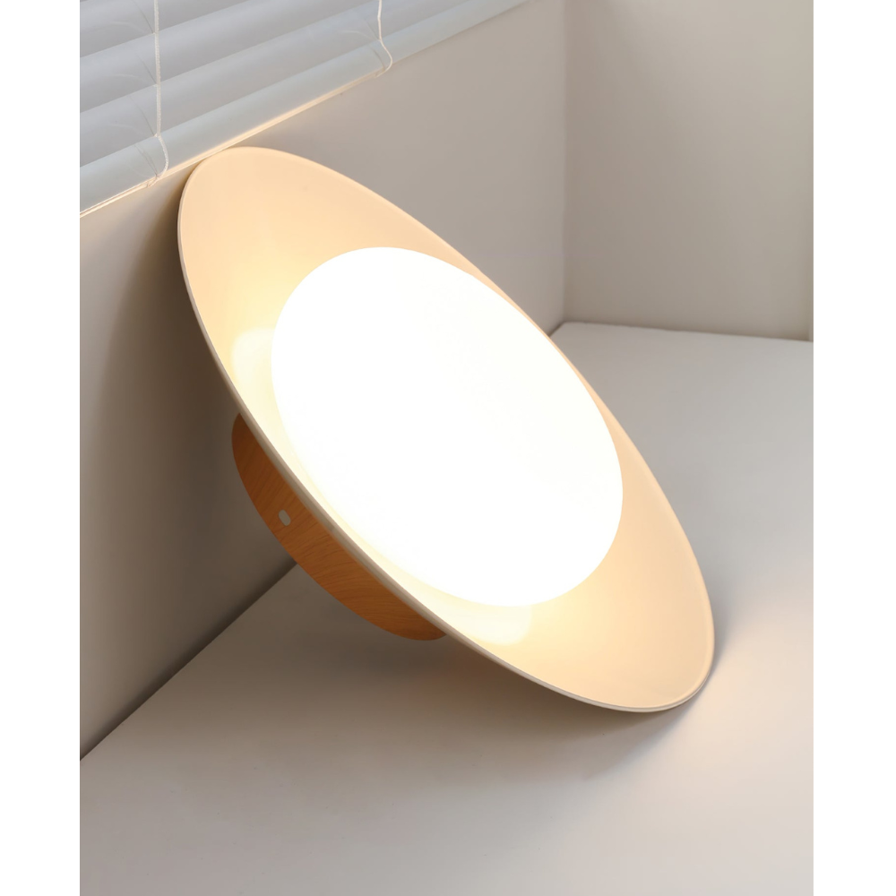 Low-Profile Acrylic Disk Ceiling Lamp - Architectural Cream LED Sconce