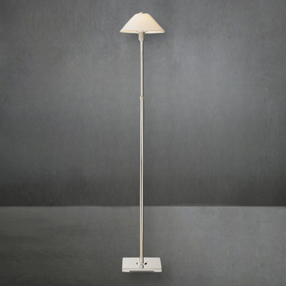 Adjustable floor lamp with Telescoping Steel Frame - Industrial Minimalist