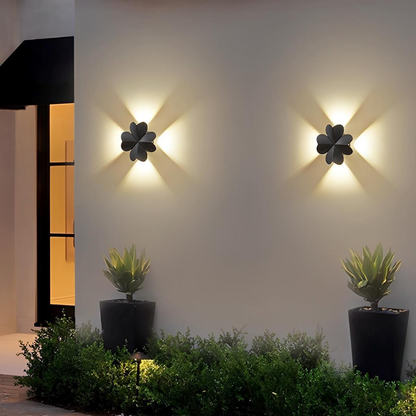 Permanent Outdoor House Lights with Nature-Inspired Silhouettes - Modern Sconce