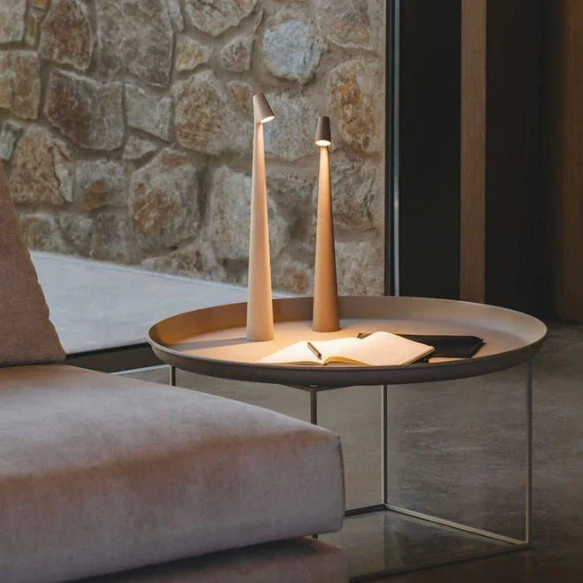 Modern Minimalist Nordic Cone Table Lamp - Tapered LED Desk Nightlight