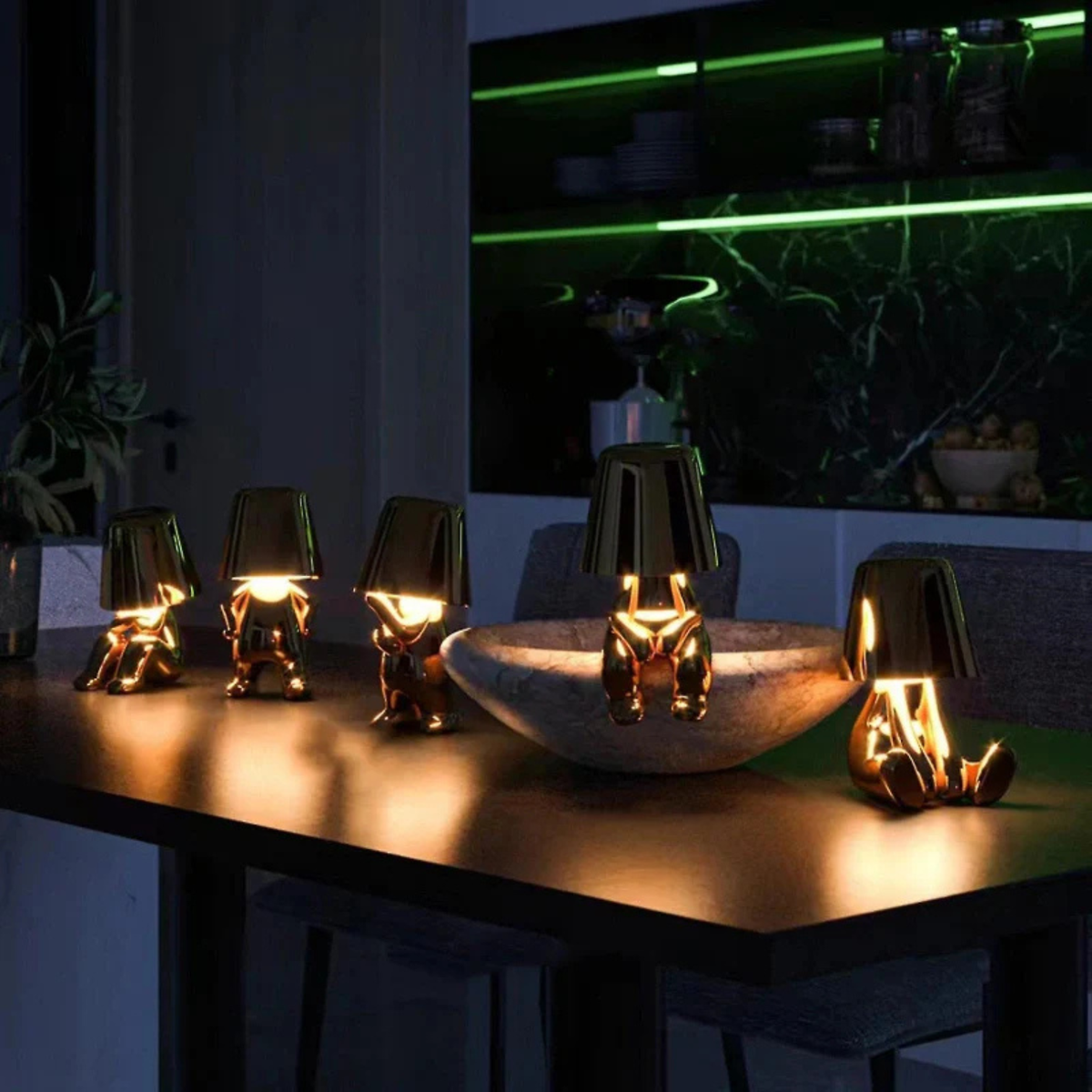 Touch-Control Table Lamp Figurine
