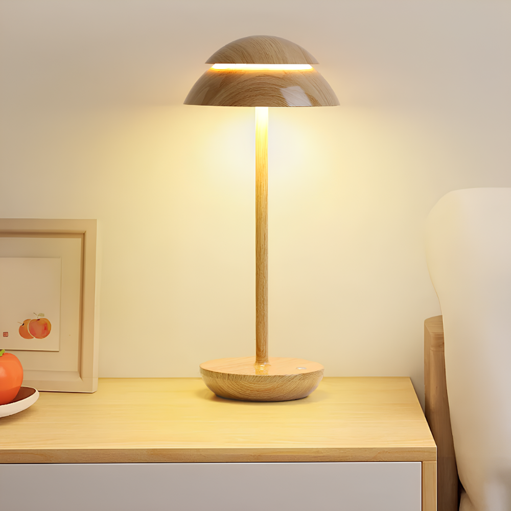 Scandinavian Minimalist Cordless LED Table Lamp - Dimmable Rechargeable Light