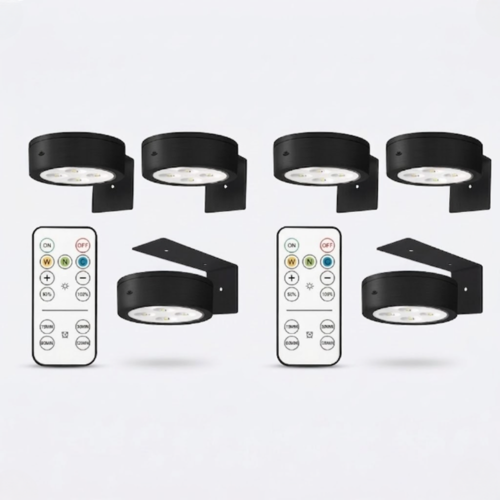 Rechargeable Magnetic Picture Light with Remote - Tool-Free Gallery Spotlight