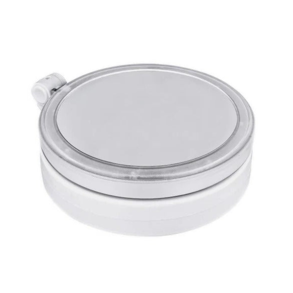 Led makeup mirror with Circular Halo Radiance - Modern Minimalist