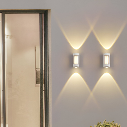 Outdoor Led Porch Lights with Integrated LED and Frosted Acrylic Lens
