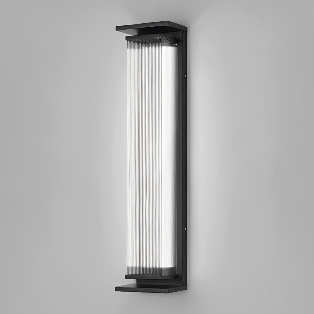Entryway light fixtures with Vertical Stainless Steel Frame - Industrial Modern