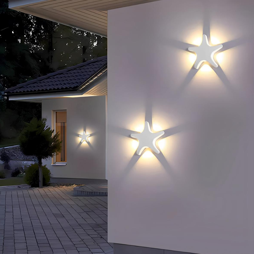 Permanent Outdoor House Lights with Nature-Inspired Silhouettes - Modern Sconce