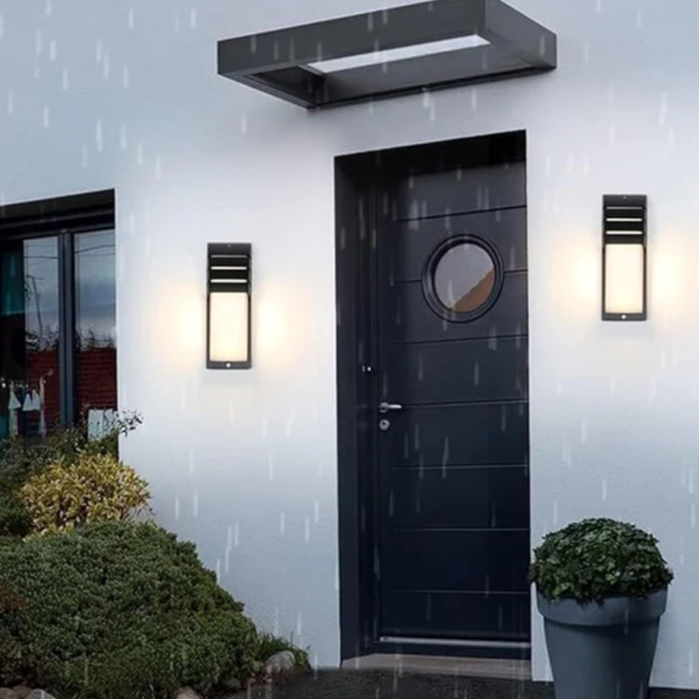 Entryway Light Fixtures with Motion Sensor - Modern Aluminum Wall Sconce