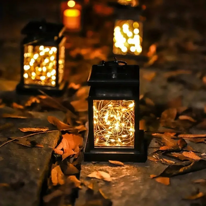 Solar Powered Decorative Garden Lanterns - Outdoor Yard Path Lighting
