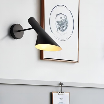 Modern Tapered Metal Wall Sconce - Nordic Asymmetrical Task Light