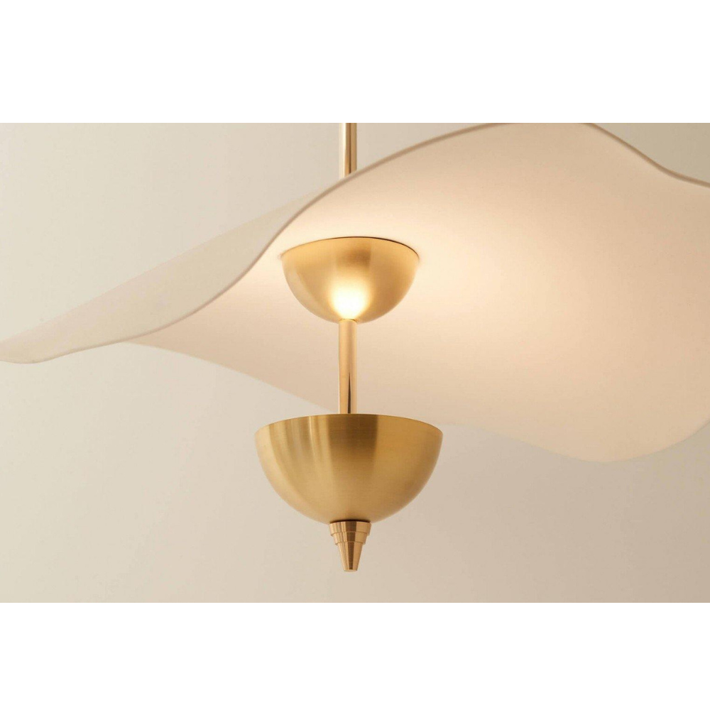Modern Wavy Wing Pendant Light - Sculptural Floating Ribbon Hanging Lamp
