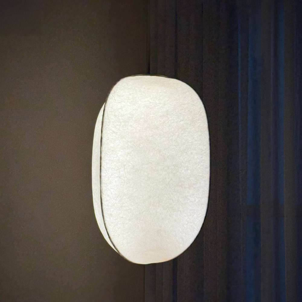 Modern Wabi-Sabi Fiber Pendant Light - Minimalist Cloud-Inspired Hanging Lamp