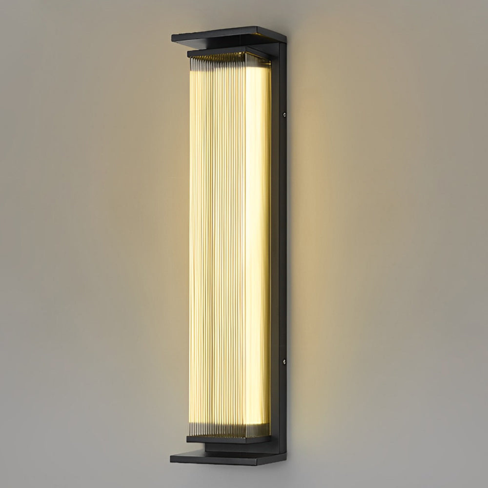 Entryway light fixtures with Vertical Stainless Steel Frame - Industrial Modern