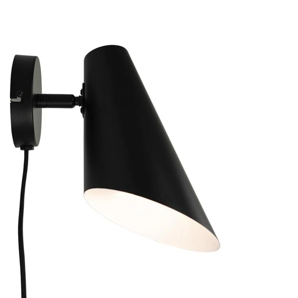 Architectural Matte Metal Wall Sconce - Minimalist Directional Wall Light