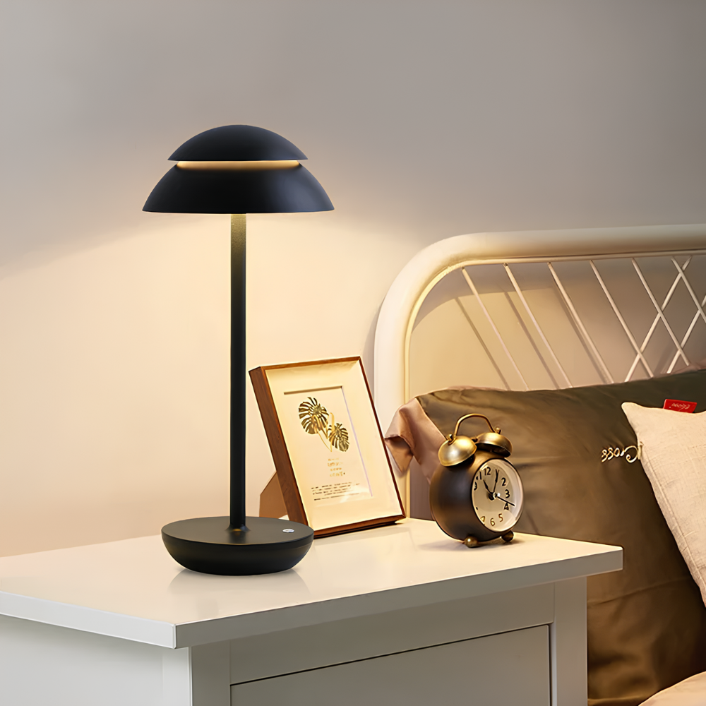Scandinavian Minimalist Cordless LED Table Lamp - Dimmable Rechargeable Light