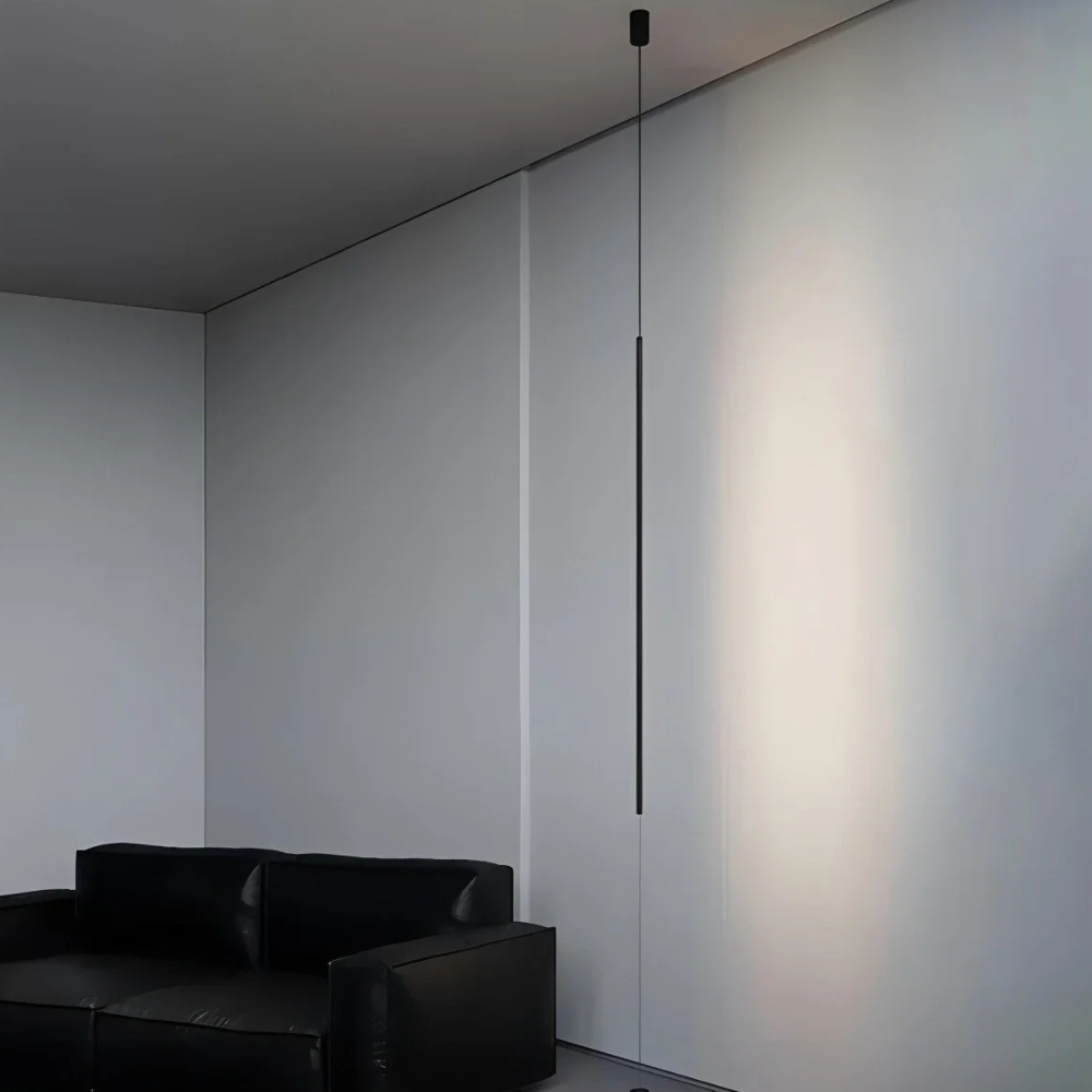 Adjustable Floor Lamp with Floor-to-Ceiling Vertical Line - High Modern Minimalist