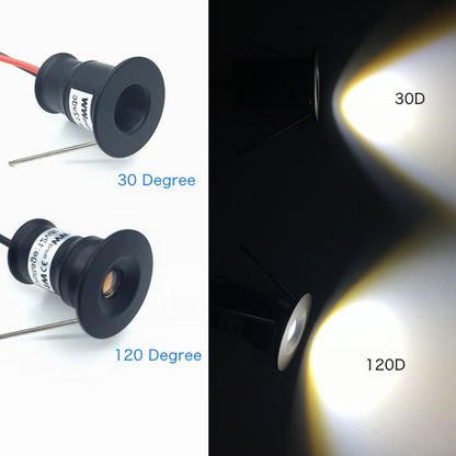 LED Downlights for Cabinets & Stairs – Focused Beam Accent Lighting Pack of 10