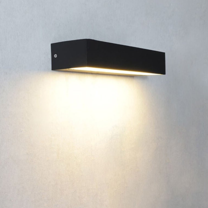 Outdoor LED Porch Lights with Frosted Acrylic Shade and Aluminum Body - Modern Sconce