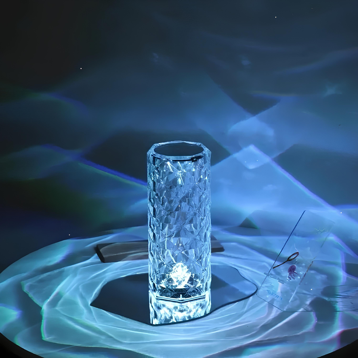 Sparkling Crystal Pattern Touch Lamp