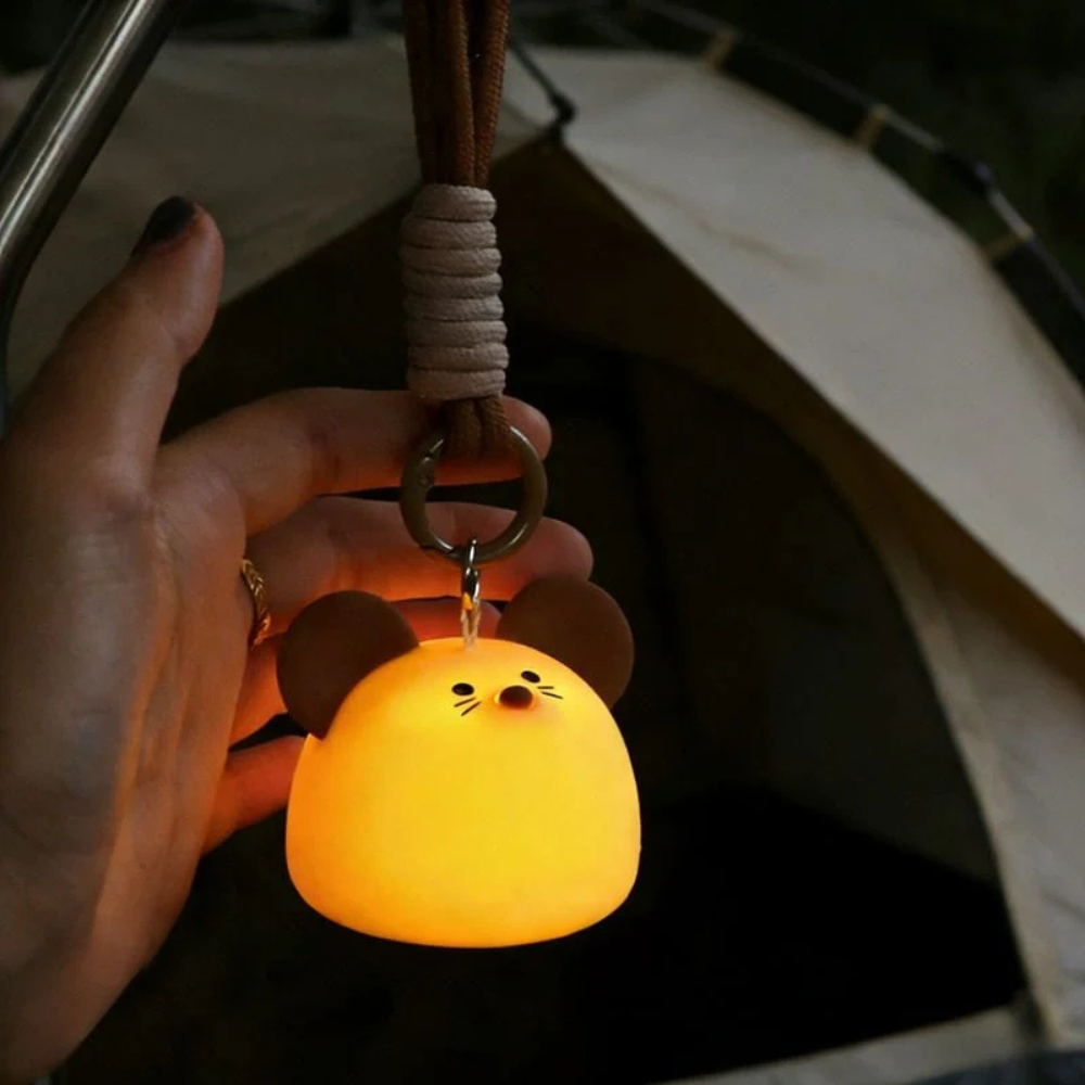 Glow Bag Charm LED Light - Portable Purse Keychain & Night Finder
