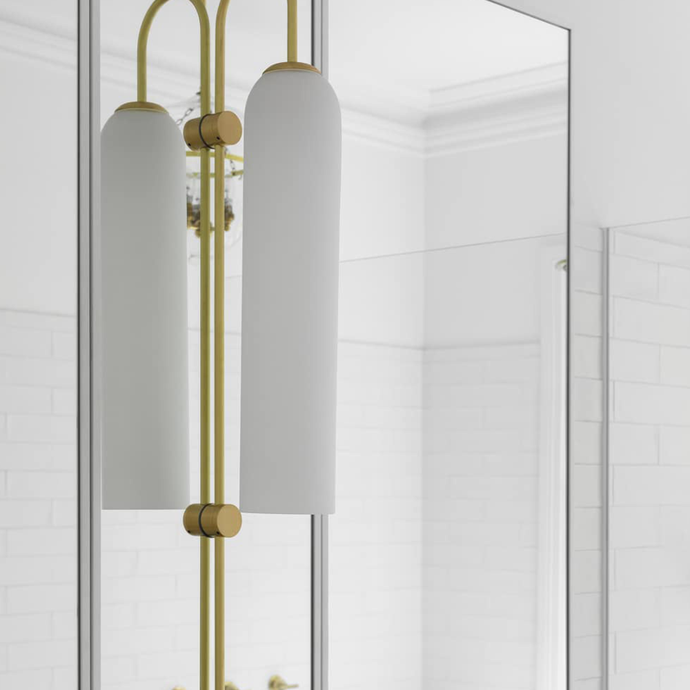 Modern Capsule Glass Wall Sconce - Elongated Gooseneck Pill Light