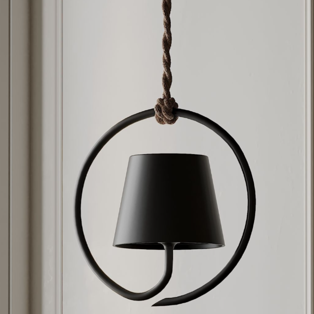 Cordless Pendant Light with Rechargeable Battery - Portable Outdoor Lamp