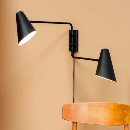Architectural Matte Metal Wall Sconce - Minimalist Directional Wall Light