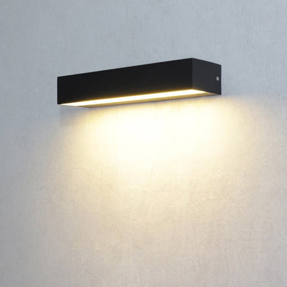 Outdoor LED Porch Lights with Frosted Acrylic Shade and Aluminum Body - Modern Sconce