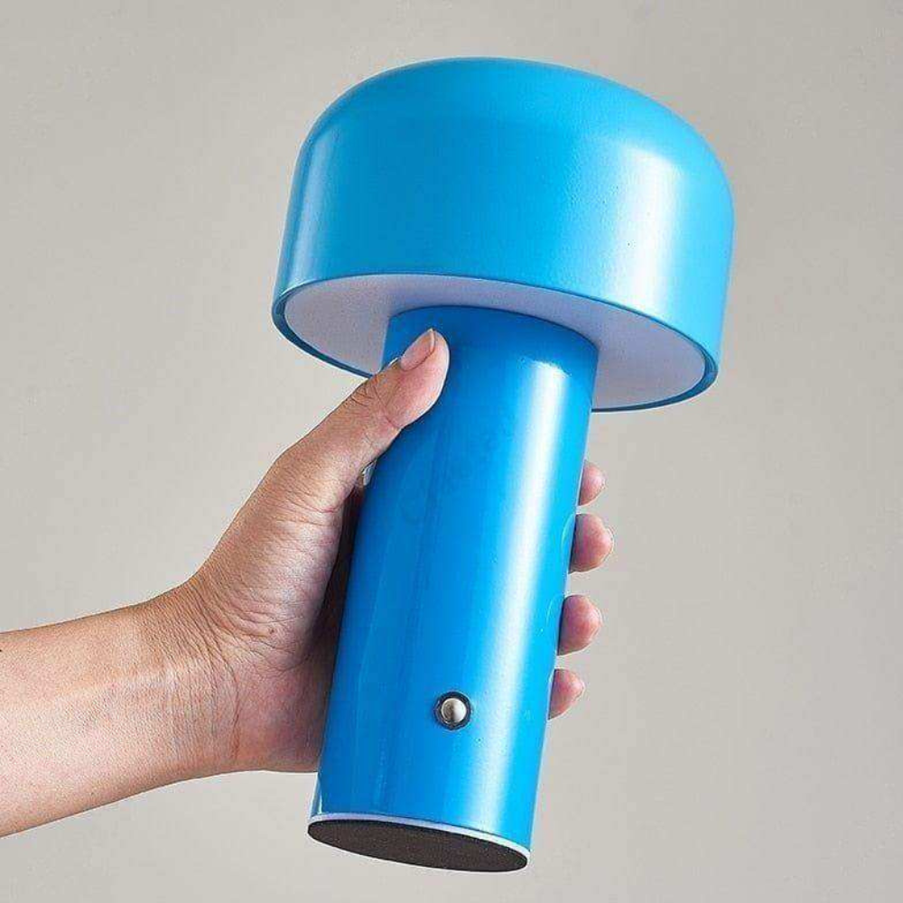Mushroom Table Lamp Rechargeable LED with Adjustable Brightness - Mid Century