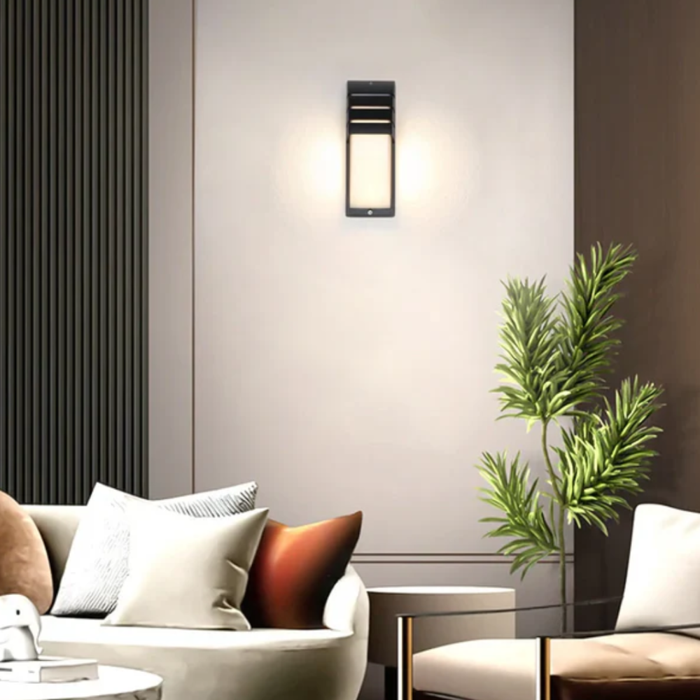 Entryway Light Fixtures with Motion Sensor - Modern Aluminum Wall Sconce