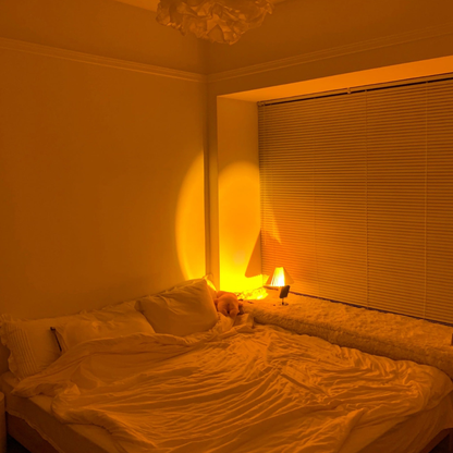 Modern Sunset Projector Lamp - Architectural Halo Mood Light for Photography