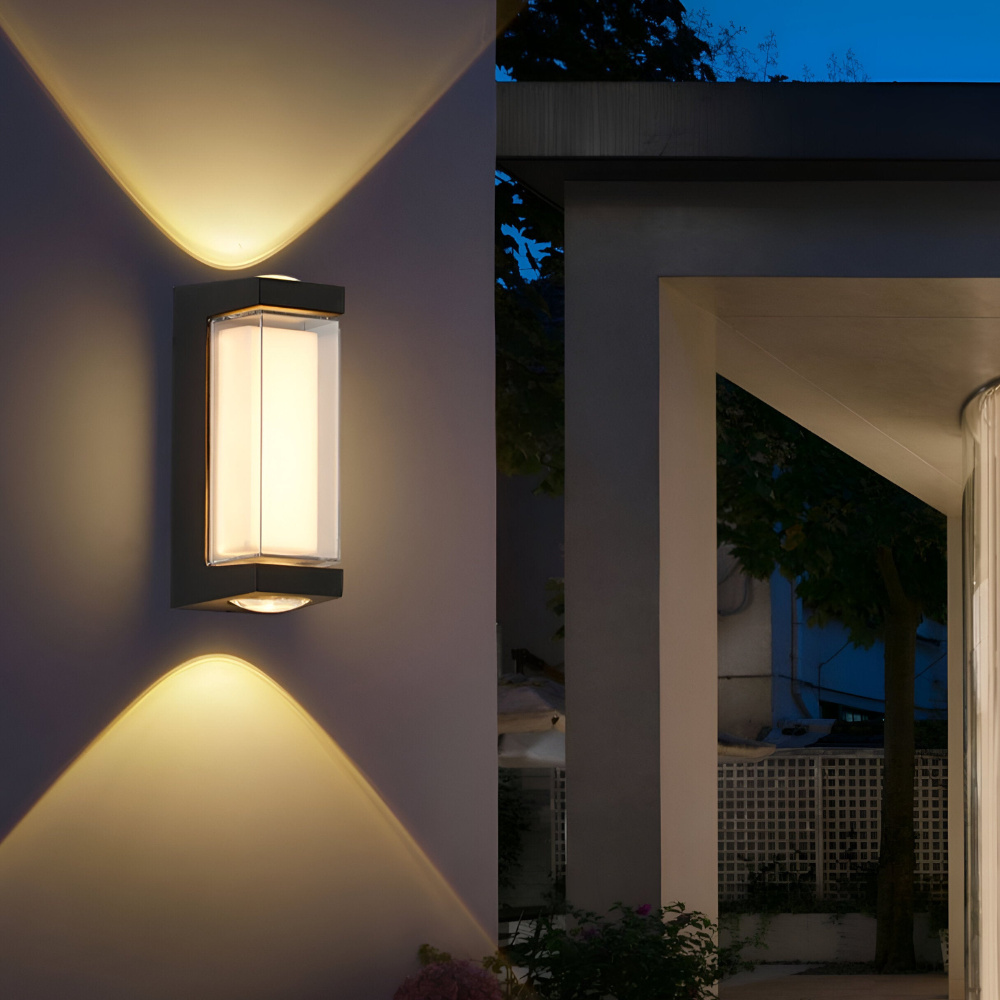 Outdoor Led Porch Lights with Integrated LED and Frosted Acrylic Lens