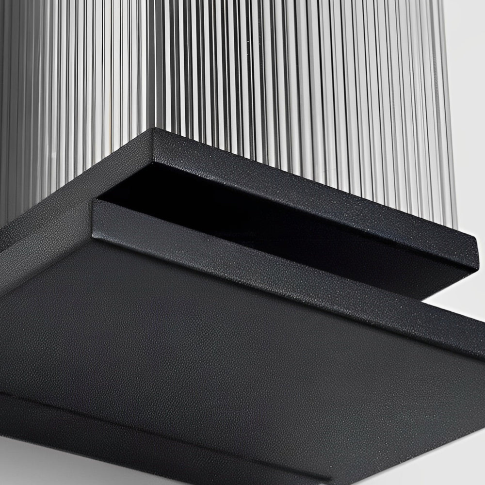 Entryway light fixtures with Vertical Stainless Steel Frame - Industrial Modern