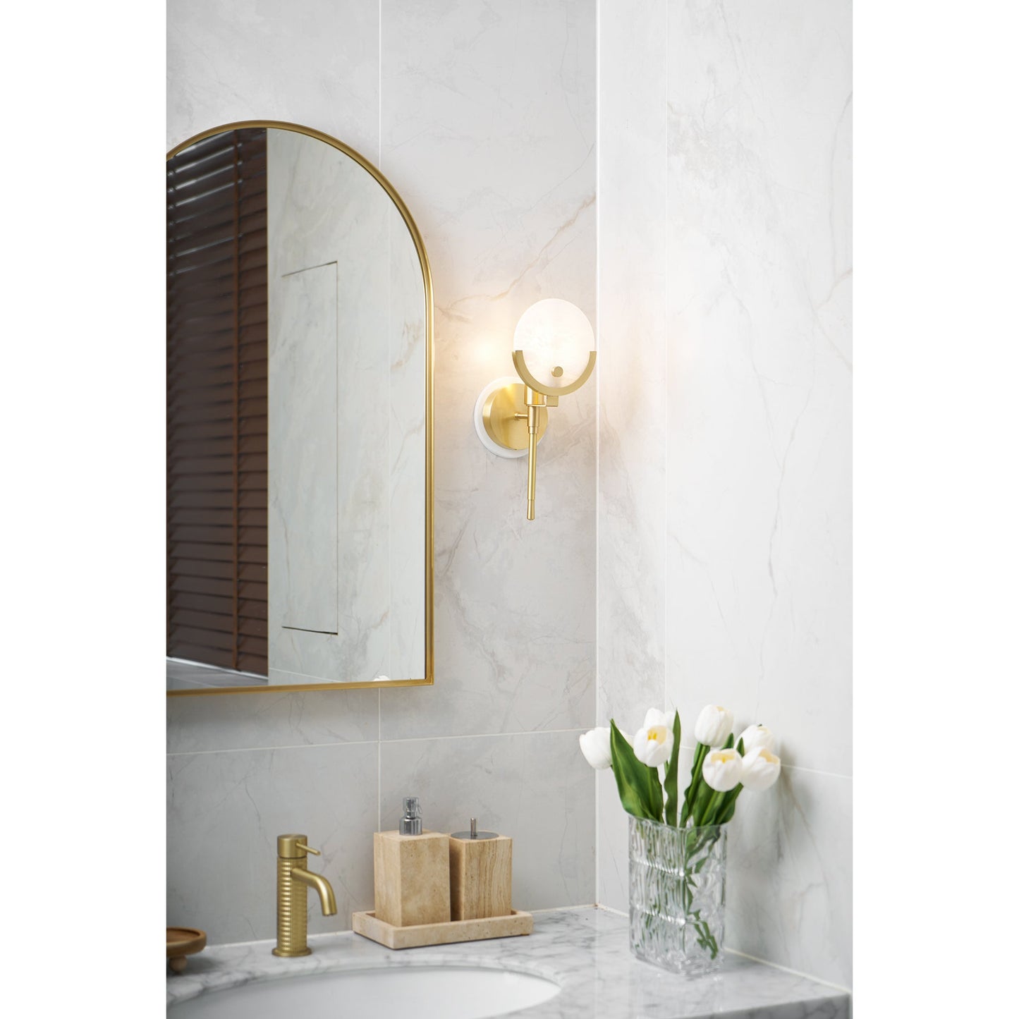 Scepter Brass Wall Sconce