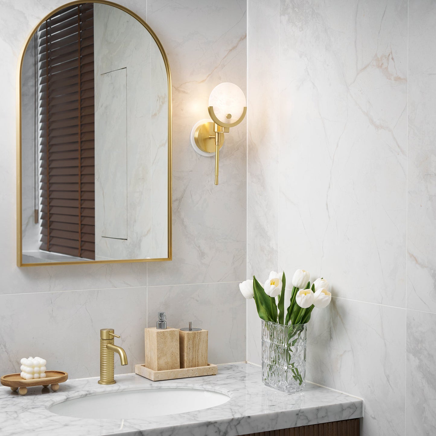 Scepter Brass Wall Sconce