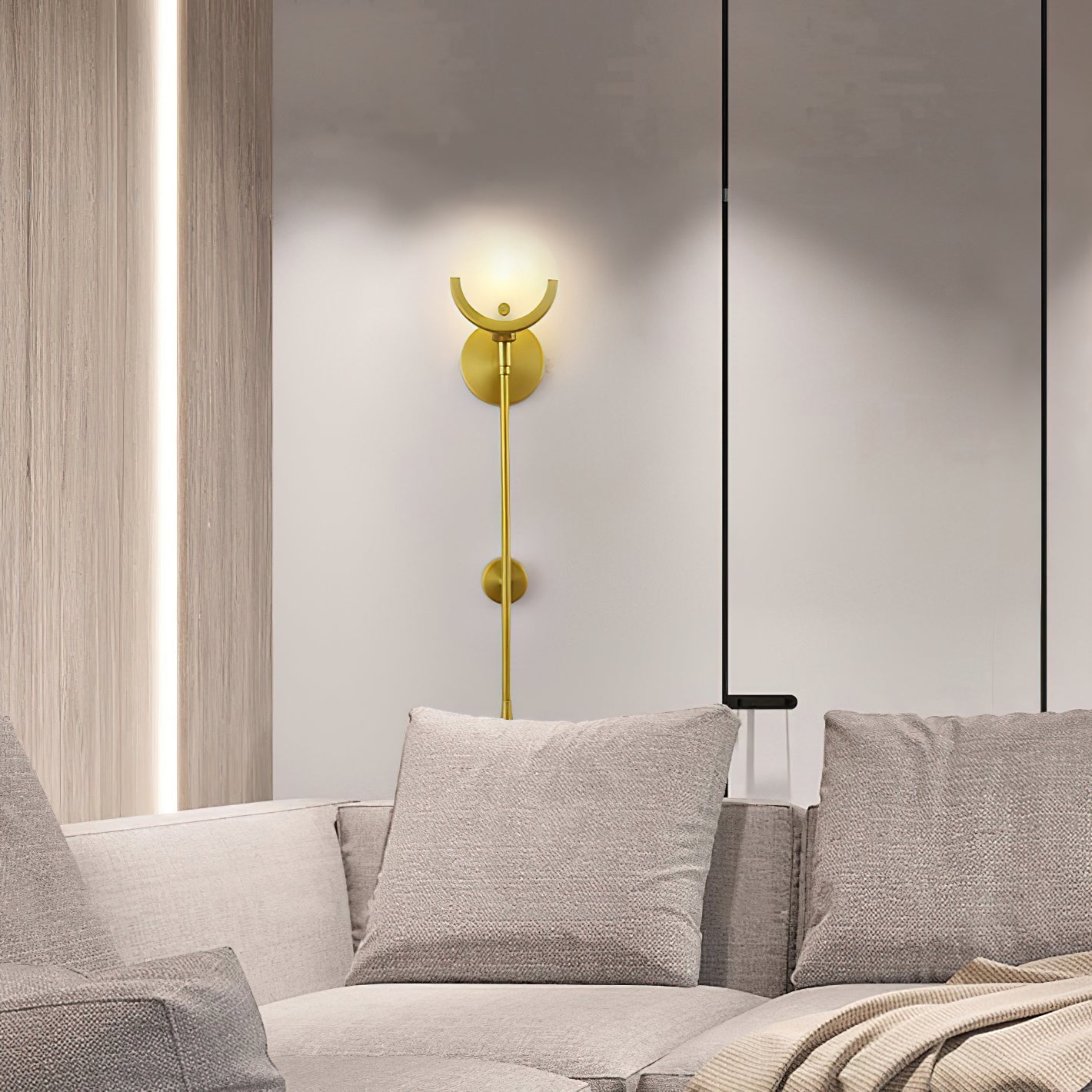 Scepter Brass Wall Sconce
