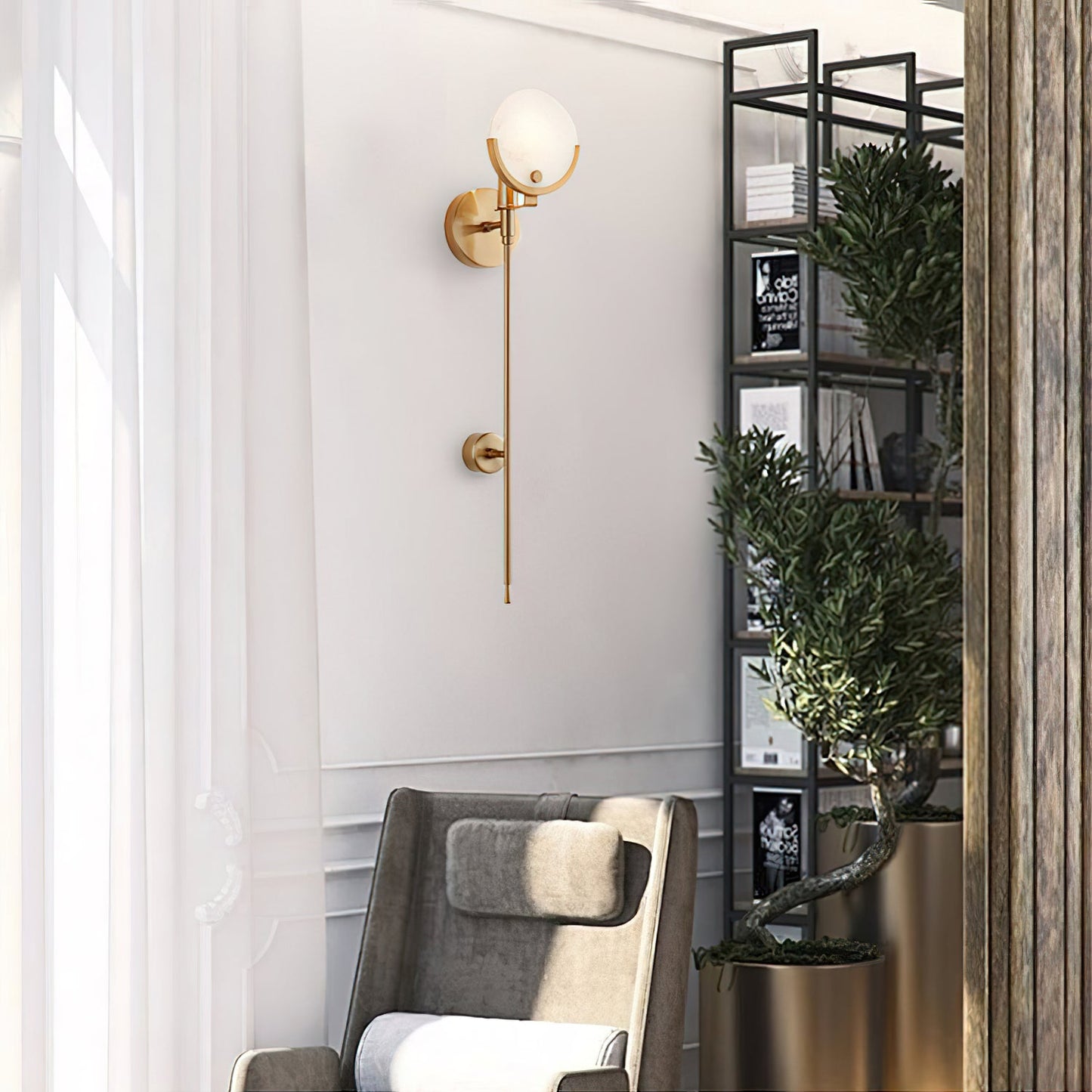 Scepter Brass Wall Sconce