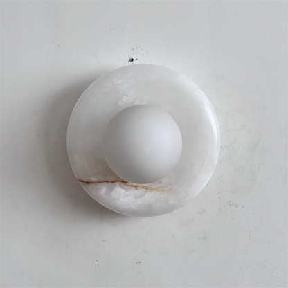 Palma White Jade Sconce