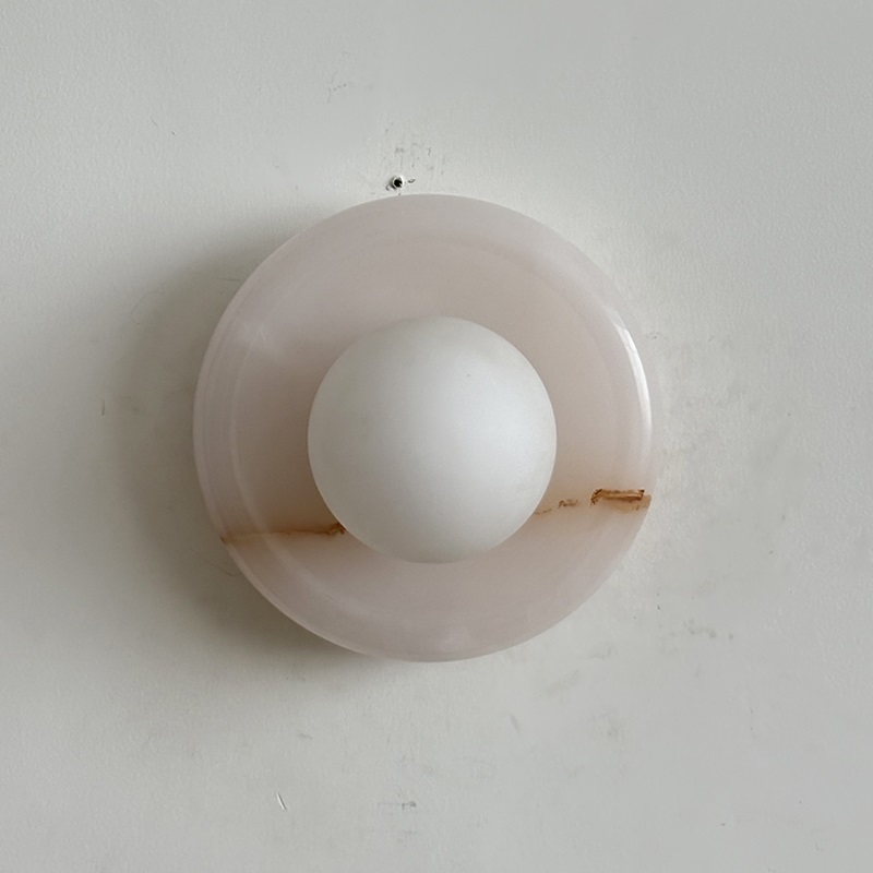 Palma White Jade Sconce