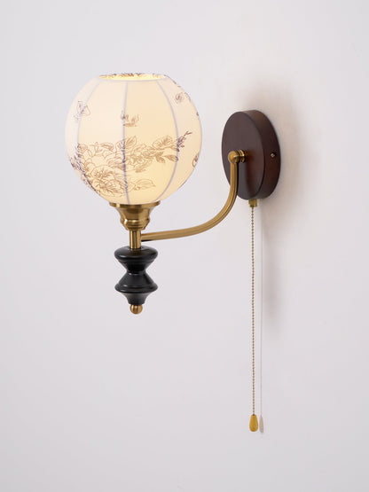 Pomander Fabric Wall Sconce